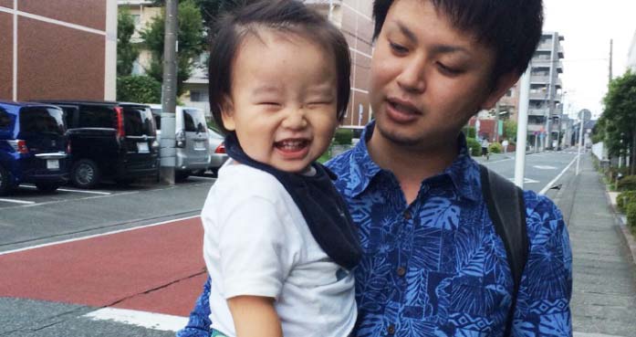 子供と一緒に佐藤さん